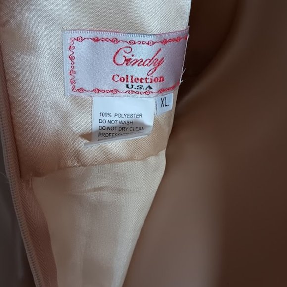 NWT Cinderella Vanilla colour Embellished Beaded long gown size XL - Picture 13 of 13